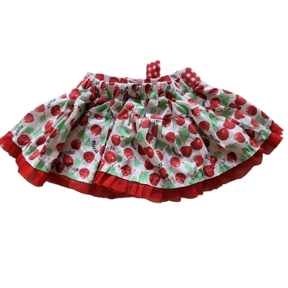Disney Minnie Mouse Skirt Size 12 Months Red - Picture 3 of 5